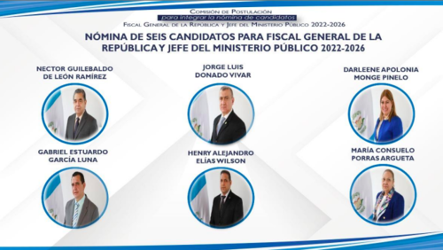 Estos fueron los 6 aspirantes a fiscal general del 2022. (Foto: Movimiento Pro Justicia)