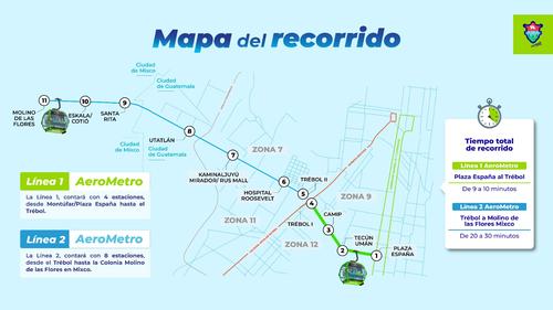 El sistema a&eacute;reo busca reducir tiempos de traslado en el eje este-oeste. (Imagen: Municipalidad de Guatemala) 