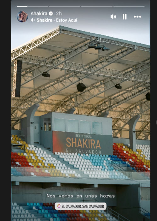 shakira mensaje salvador 1