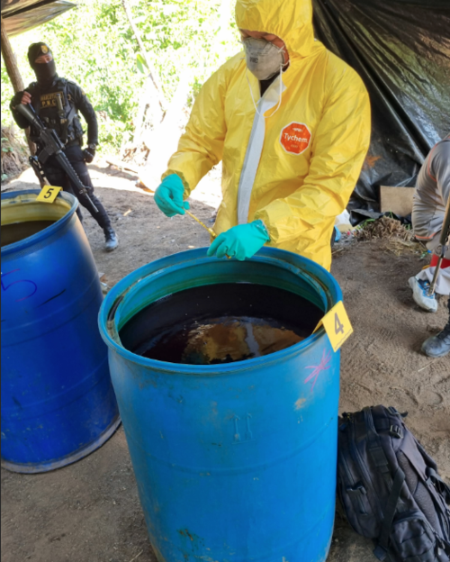 En el lugar se realizaba la extracci&oacute;n de pasta base para coca&iacute;na. (Foto: Jorge Sent&eacute;/Colaborador)