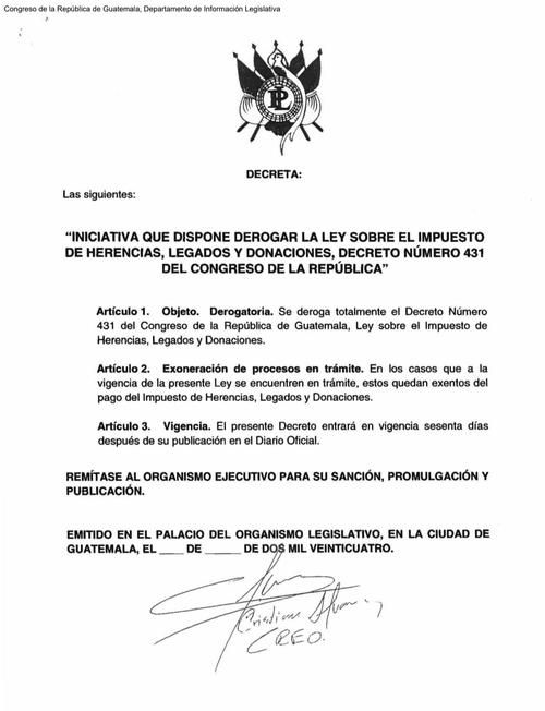 La derogatoria de este impuesto apunta a agilizar los procesos sucesorios. (Imagen: captura de pantalla) 