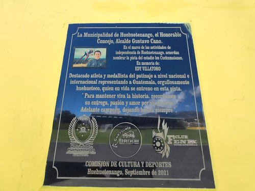 La pista del estadio los Cuchumatanes fue nombrada en su honor. (Foto: Maynor M&eacute;rida/Colaborador)