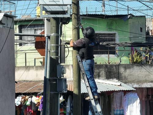 Las c&aacute;maras eran utilizadas presuntamente por el Barrio 18. (Foto: PNC)