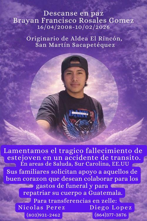 Familiares solicitan ayuda para que los restos humanos de Brayan Rosales puedan ser repatriados a Guatemala. (Foto: Tiw Chiquirichapa)