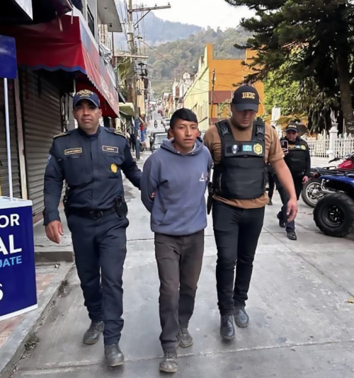 Autoridades lograron la captura en La Mesilla. (Foto: PNC)