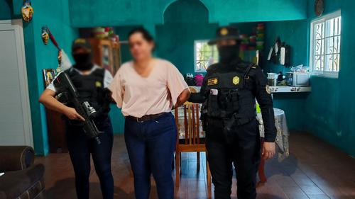 La capturada fue identificada por las autoridades como Natividad E. (Foto: MP)