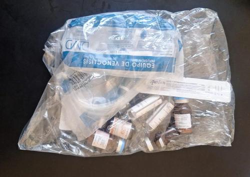 Estos eran los medicamentos sustra&iacute;dos del hospital ubicado en la zona 2 de Solol&aacute;.  (Foto: PNC)