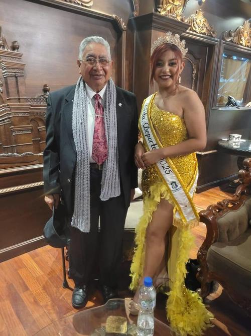 Recientemente estuvo presente en la elecci&oacute;n de la Se&ntilde;orita Mixco 2026. (Foto: Karen Meza)