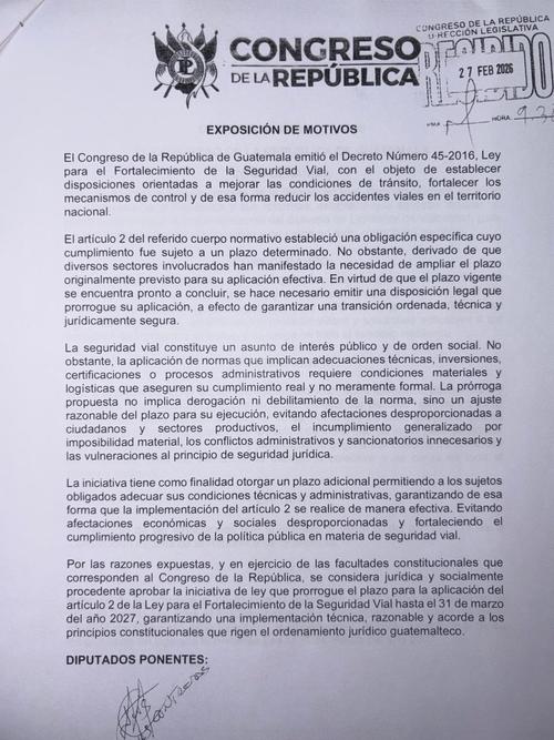 Congreso aprob&oacute; de urgencia nacional pr&oacute;rroga y cambios a ley de limitadores. (Foto: Congreso Guatemala) 