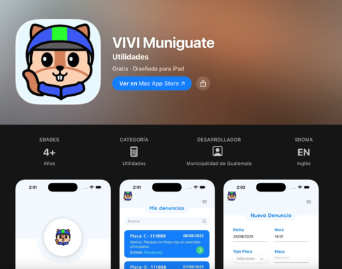 La aplicaci&oacute;n Vig&iacute;a Vial Inteligente (VIVI) permitir&aacute; reportar infracciones de forma an&oacute;nima. (Imagen: captura de pantalla) 