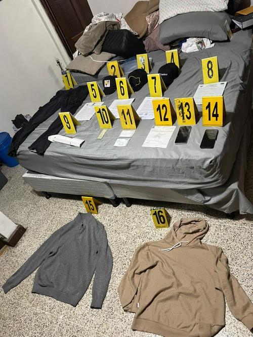 Estas son algunos de los indicios que el MP recab&oacute; en contra del hombre. (Foto: PNC)