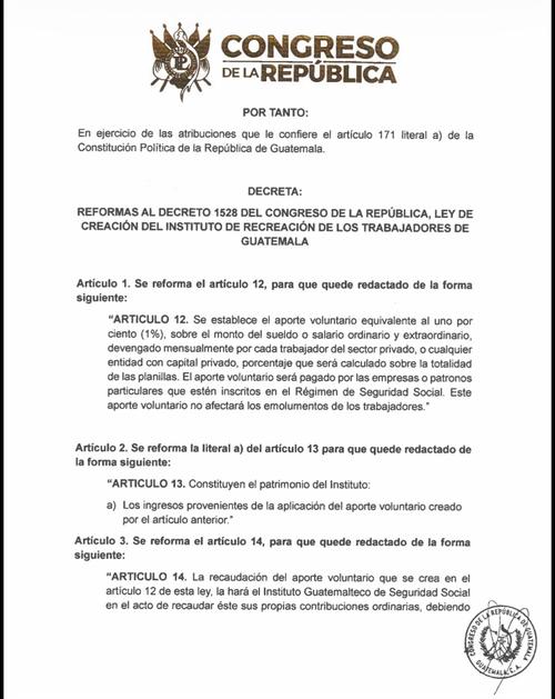 El aporte voluntario del 1% ser&aacute; cubierto exclusivamente por las empresas, sin generar ning&uacute;n tipo de descuento para los trabajadores. (Imagen: captura de pantalla) 
