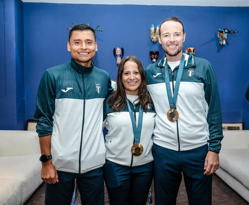Erick Barrondo, Adriana Ruano y Jean Pierre Brol ser&aacute;n tres de las figuras de Guatemala en Santo Domingo 2026. (Foto: COG)