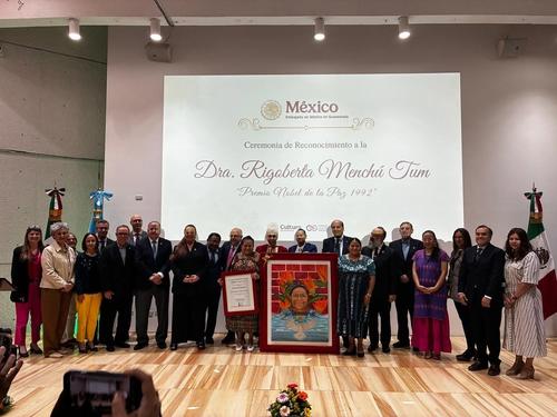 Rigoberta Mench&uacute;, Embajada de M&eacute;xico, nombramiento,Alta Consejera derechos, Mujeres, Pueblos Ind&iacute;genas, noticias, guatemala, soy502 1