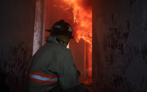 Bomberos Municipales extinguieron las llamas. (Foto: Bomberos Voluntarios)