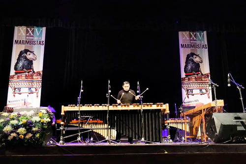 Su participaci&oacute;n en M&eacute;xico lo convirti&oacute; en el primer marimbista solista guatemalteco invitado al festival. (Foto: Erick Yantuche)