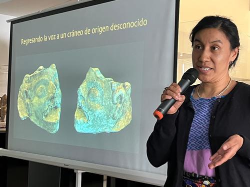 Rostro, estuco, maya, craneo, fundacion, ruta maya, mexicon, investigaci&oacute;n, guatemala, soy502, noticias 5