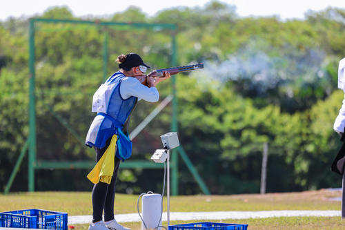 Aunque esta vez no logr&oacute; subirse al podio en la prueba individual, Adriana sigue siendo referente del deporte nacional. (Foto: COG)