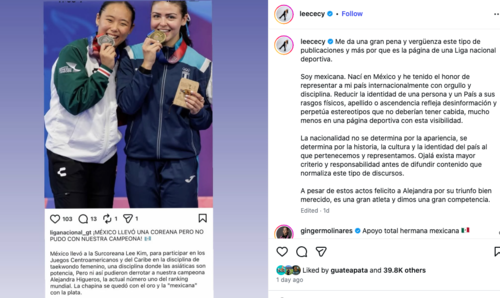 Atleta mexicana, Cecilia Lee, denuncia, racismo, Guatemala 3