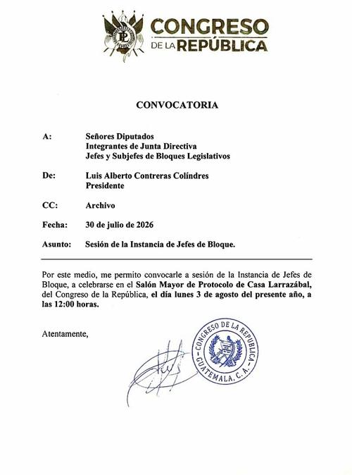 La Instancia de Jefes de Bloque se reunir&aacute; el lunes 3 de agosto a las 12:00 horas en Casa Larraz&aacute;bal para continuar tema sobre alza de los combustibles. (Imagen: Organismo Legislativo) 