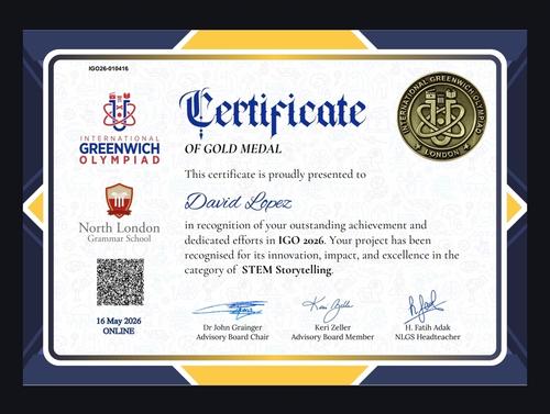 david l&oacute;pez certificado