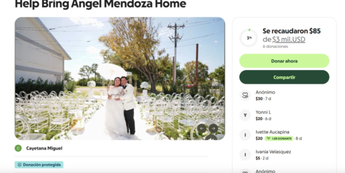 Su esposa busca recaudar ayuda econ&oacute;mica para poder cubrir los gastos legales. (Foto: GoFundMe)