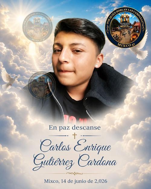 Con esta esquela conmemoraron la vida de Carlos. (Foto: RRSS)