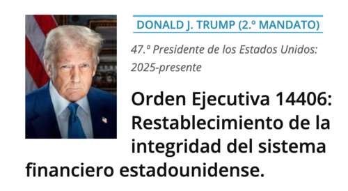 La Orden Ejecutiva 14406 no impone impuestos ni proh&iacute;be las remesas, pero podr&iacute;a aumentar los requisitos de verificaci&oacute;n. (Imagen: captura de pantalla)