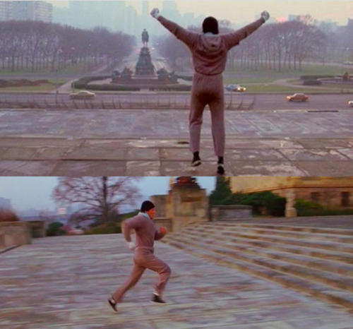 La escena memorable de Rocky subiendo la escalinata del Museo de Arte. (Foto: Redes)