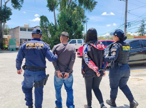 Los esposos detenidos son: Bianca "N" y Edgar "N". (Foto: PNC)