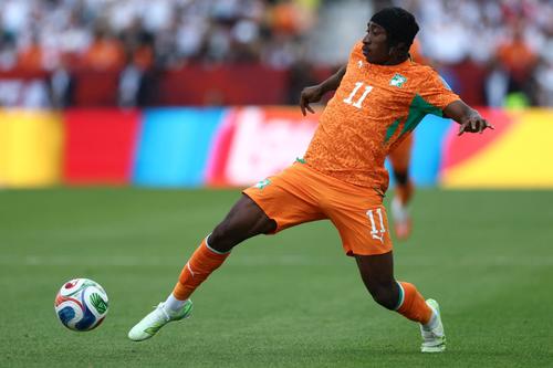 Yan Diomand&eacute; es el jugador que ha producido m&aacute;s centros para Costa de Marfil en United 2026, con 12. (Foto: AFP)