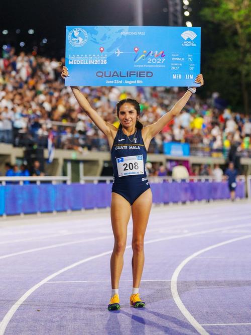 Aroche levant&oacute; el boleto que la clasifica a los Juegos Panamericanos. (Foto: Panam Sports)