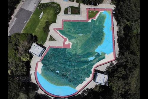 El mapa en relieve lo construy&oacute; en 18 meses. (Foto: Erick Colop/Colaborador)