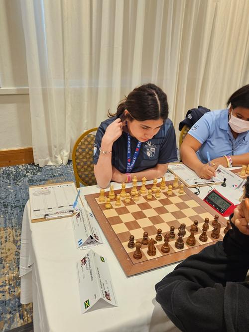 Fiorella Garc&iacute;a durante una de sus partidas iniciales en el torneo puertorrique&ntilde;o. (Foto: CDAG)