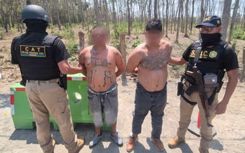 Los pandilleros salvadore&ntilde;os del Barrio 18 fueron capturados y expulsados del pa&iacute;s por autoridades guatemaltecas. (Foto: PNC)