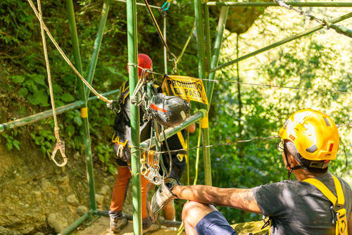 En la finca se puede realizar rappel. (Foto: Christian Lara)