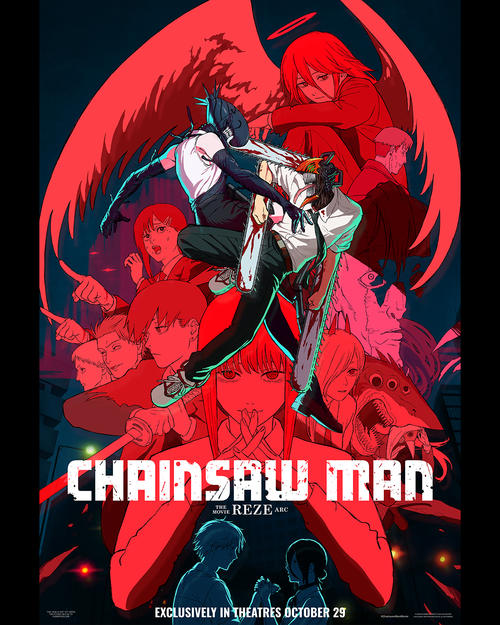Afiche oficial de Chainsaw Man: El arco de Reze