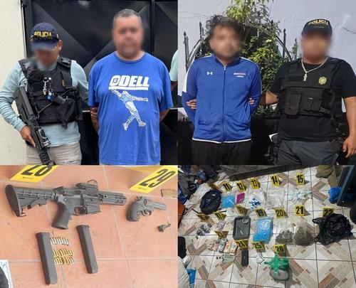 Los hombres fueron sorprendidos por las autoridades. (Foto: PNC)