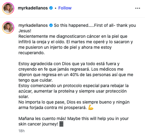 myrka dellanos cancer lucha 2