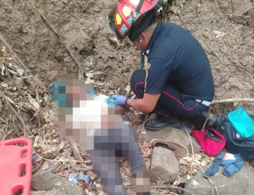 El hombre fue rescatado y trasladado a un hospital. (Foto: ASONBOMD)