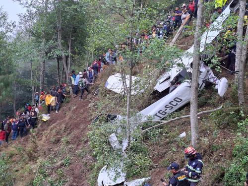 As&iacute; qued&oacute; la aeronave tras el impacto. (Foto: Nuestro Diario)