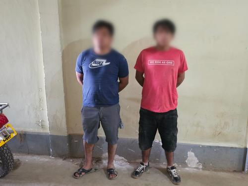 Los hombres fueron capturados durante un operativo en Alta Verapaz. (Foto: Ministerio P&uacute;blico)
