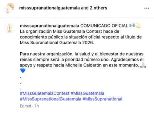 miss supranational guatemala Michelle Calderón retiro 5