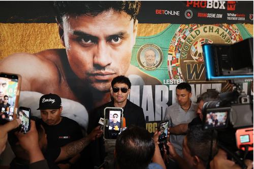 El petenero en la conferencia de prensa, en el estado de California, Estados Unidos. (Foto: Luis Kezzer) 