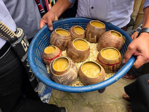 El atol matz' se sirvi&oacute; entre los participantes. (Foto: Alfonso Gu&aacute;rquez/Colaborador)