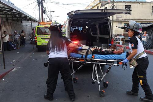 El herido fue identificado como Mario L&oacute;pez. (Foto: Bomberos Voluntarios)