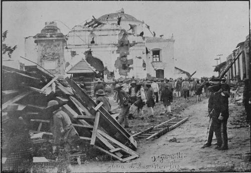 La Ermita de San Nicol&aacute;s de Tolentino fue destruida a causa del terremoto. (Foto: Internet.)