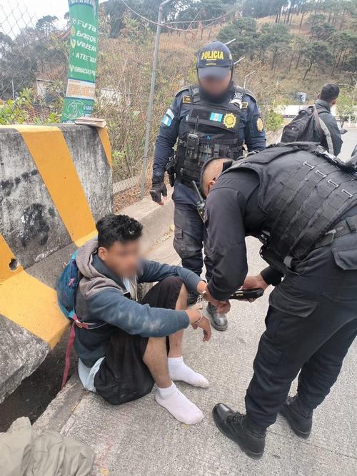 Capturan terrorista salvadore&ntilde;o tras persecuci&oacute;n en Villa Nueva. (Foto: PNC)