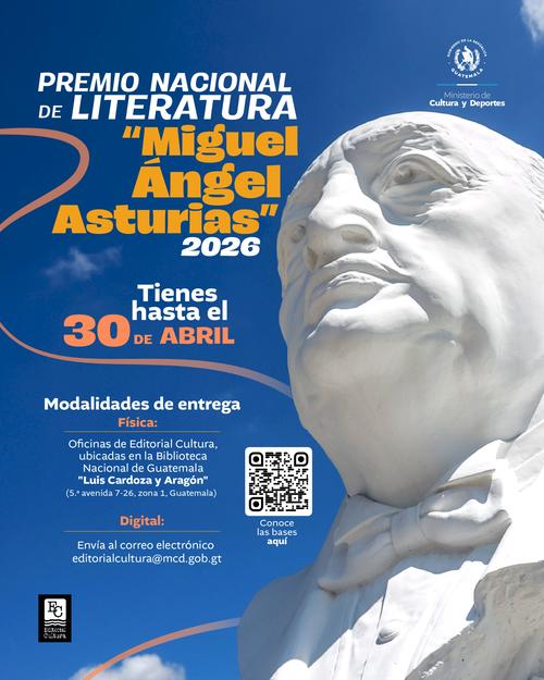 Premio Nacional de Literatura "Miguel &Aacute;ngel Asturias". (MCD)