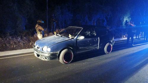 En este veh&iacute;culo con droga donde iban tres menores. (Foto: Rudy L&oacute;pez/Nuestro Diario)